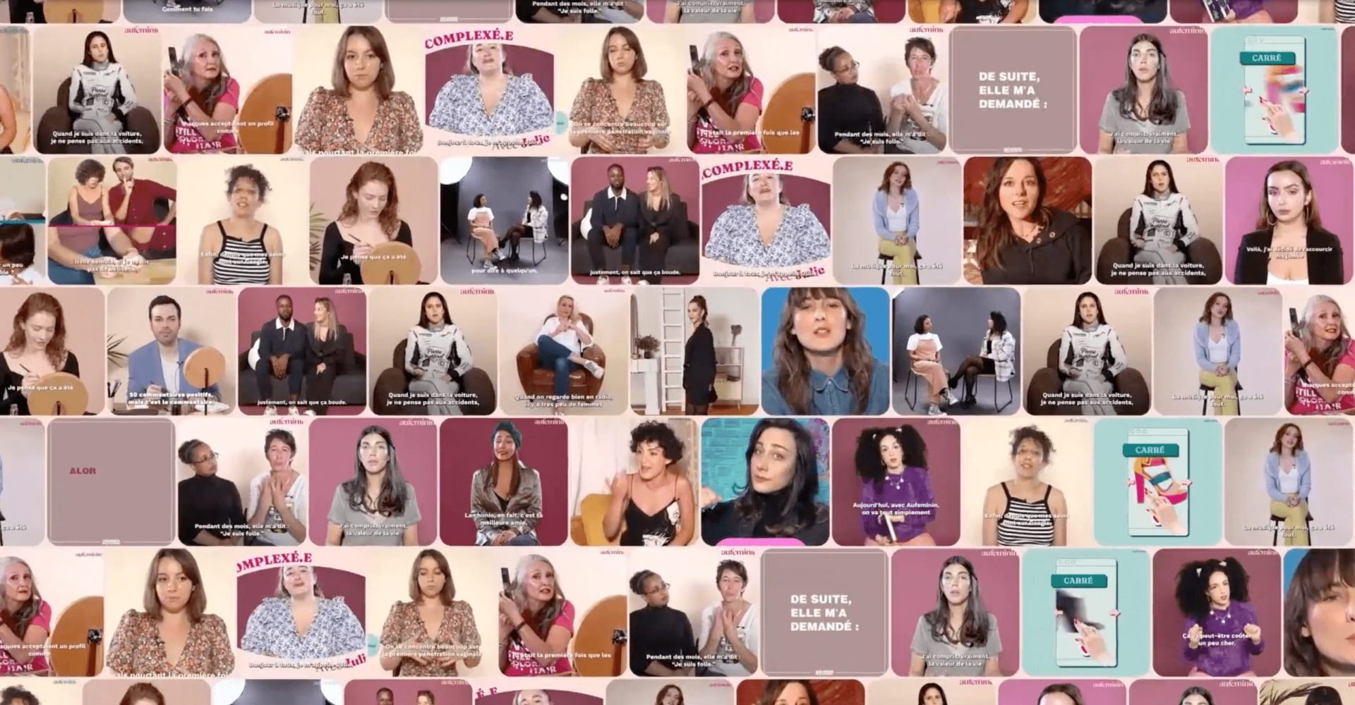 Création d'une moodtape vidéo pour la marque Au Féminin et l'agence Unify